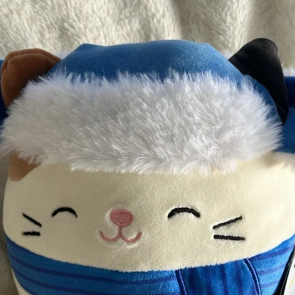 This is Cam, Blue and  white kitty Squishmallow, - Picture 3 of 6